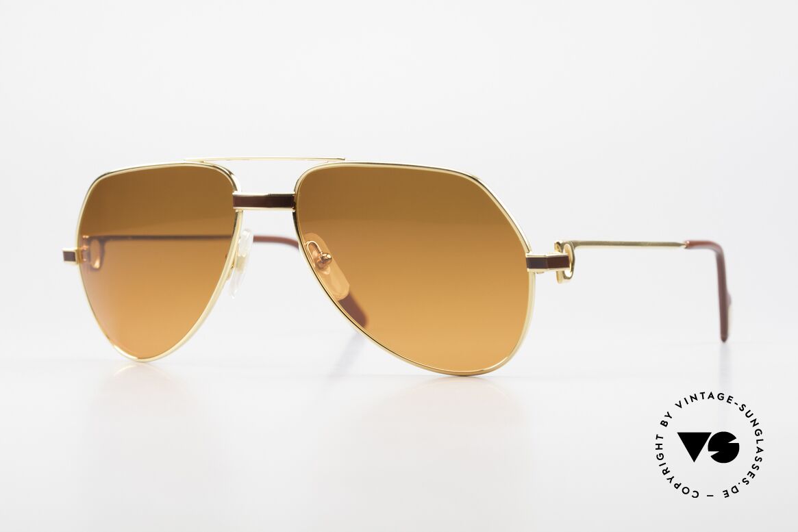 Cartier Vendome Laque - S Rare 80er Luxus Sonnenbrille, Vendome = das berühmteste Brillendesign von CARTIER, Passend für Herren und Damen