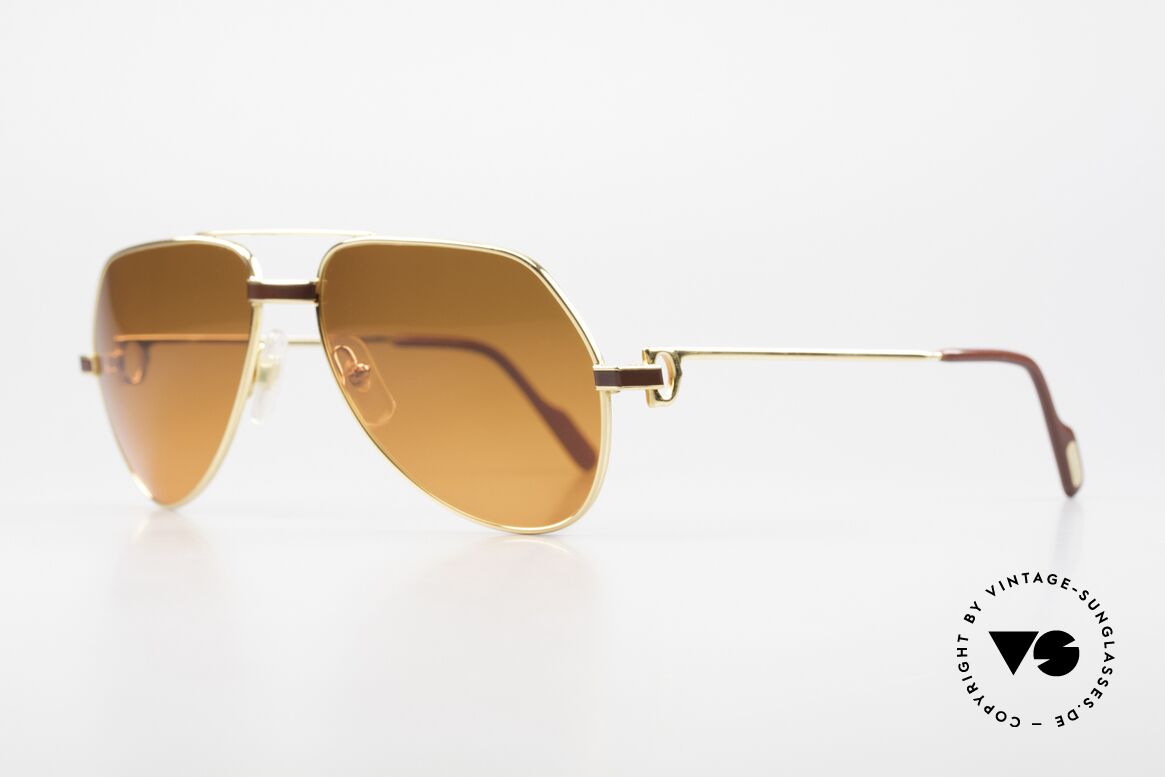 Cartier Vendome Laque - S Rare 80er Luxus Sonnenbrille, dieses Modell mit Laque-Dekor: SMALL Gr. 56-16, 135, Passend für Herren und Damen