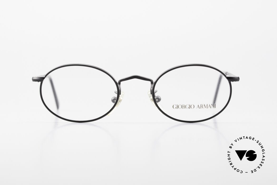Giorgio Armani 131 Vintage Fassung Ovale Brille, ovale GIORGIO Armani vintage Designer-Fassung, Passend für Herren und Damen