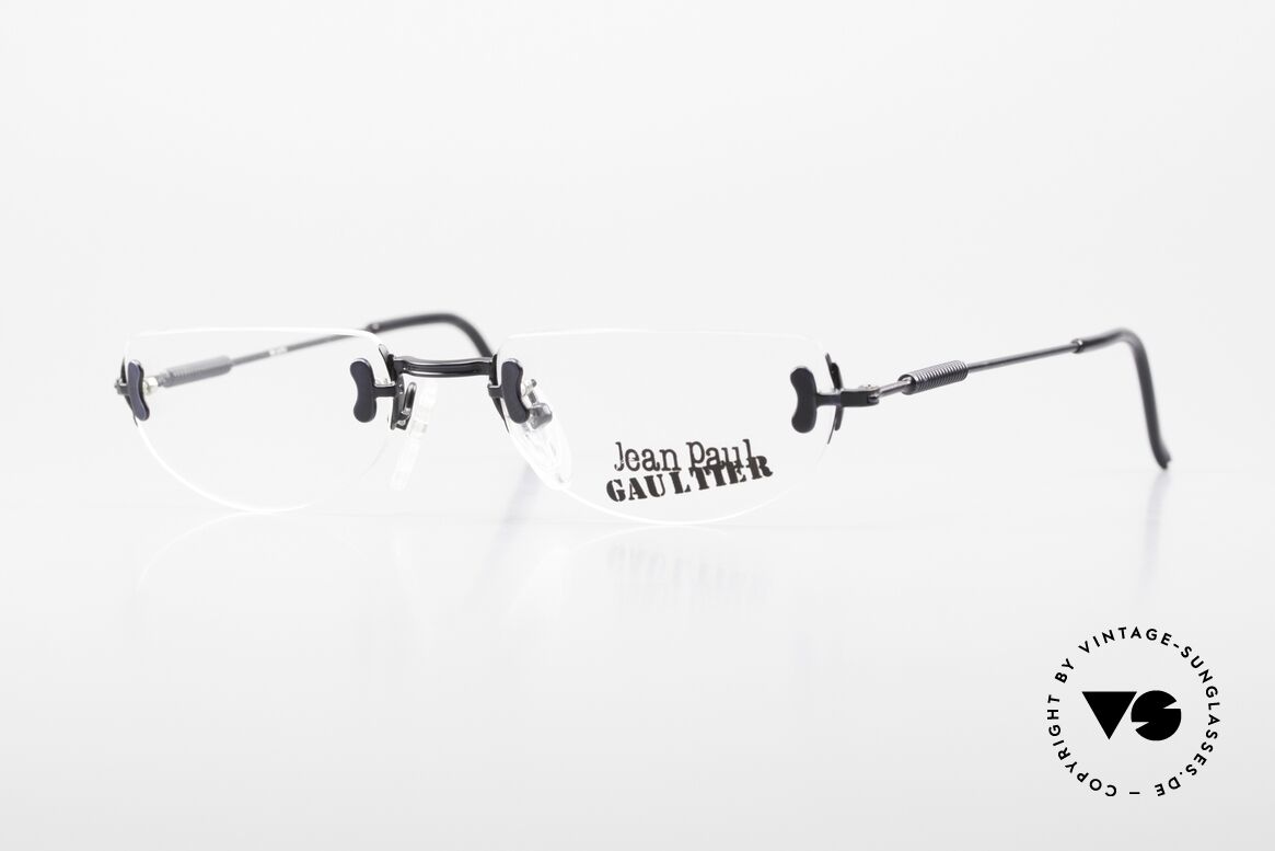 Jean Paul Gaultier 55-0174 Randlose JPG Designerbrille, 90er vintage Designer-Fassung von Jean Paul Gaultier, Passend für Herren und Damen