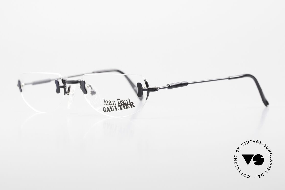 Jean Paul Gaultier 55-0174 Randlose JPG Designerbrille, ungetragenes Unikat (wie all unsere vintage Gaultiers), Passend für Herren und Damen