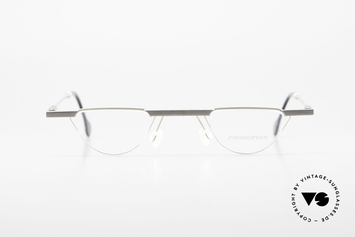 Passe Partout 09G 90er Lesebrille Bauhaus Stil, VINTAGE PassePartout 90er Designer-Brillenfassung, Passend für Herren und Damen
