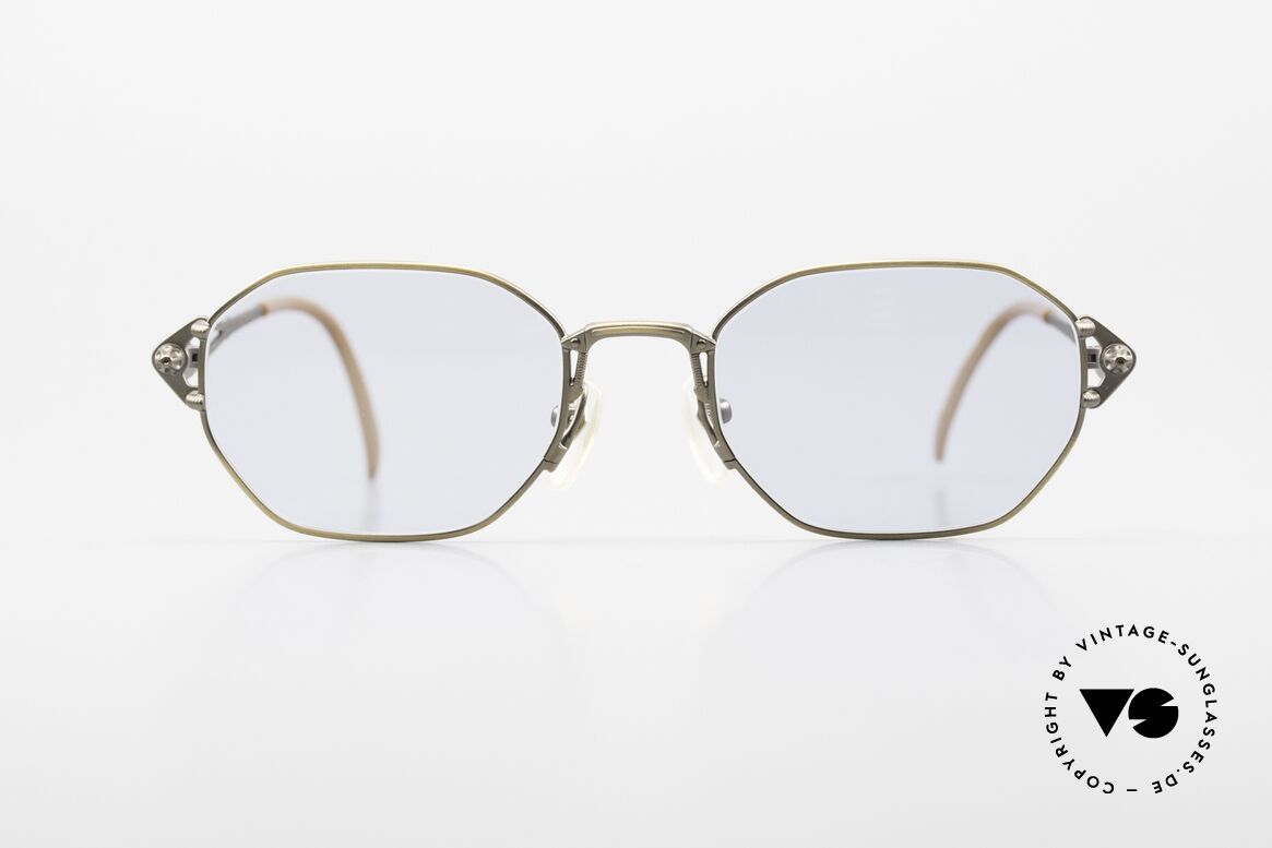 Jean Paul Gaultier 55-6106 Alte 90er Designer Sonnenbrille, robustes Gestell mit großartigen Details (Bügelansatz), Passend für Herren und Damen