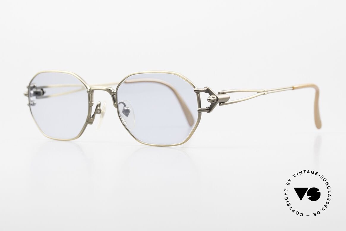 Jean Paul Gaultier 55-6106 Alte 90er Designer Sonnenbrille, technische / mechanische Komponenten (typisch J.P.G), Passend für Herren und Damen