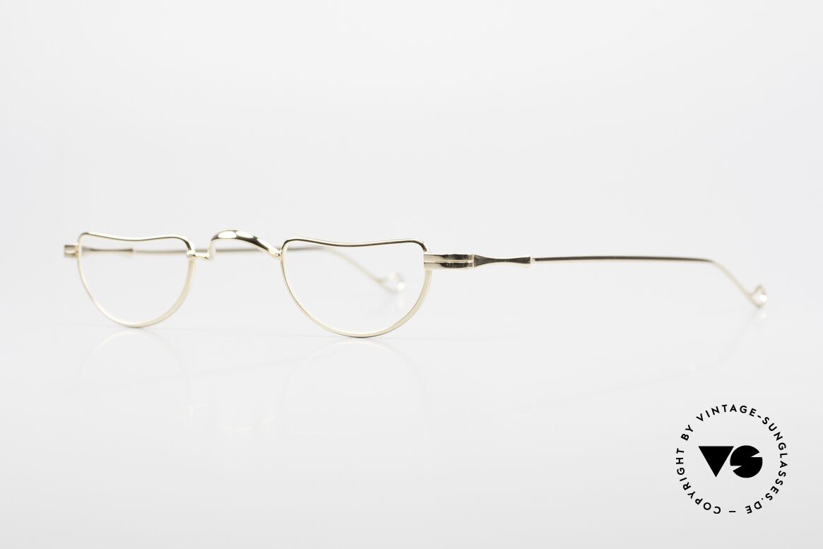 Lunor II 07 Unisex Lesebrille Vergoldet, Modell "07": die klassische Lesebrille; Größe 39/25, Passend für Herren und Damen