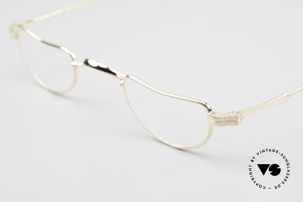 Lunor II 07 Unisex Lesebrille Vergoldet, deutsches Traditionsunternehmen; made in Germany, Passend für Herren und Damen