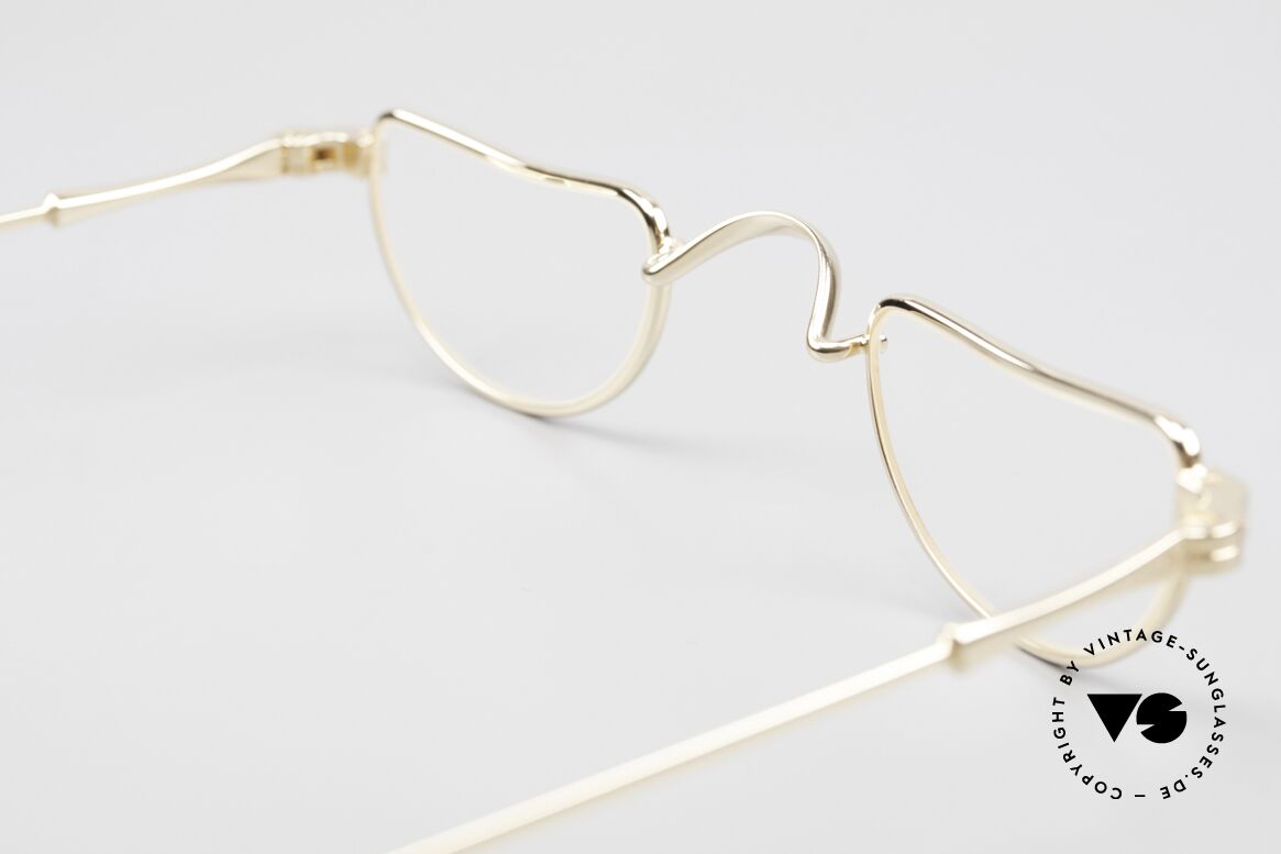 Lunor II 07 Unisex Lesebrille Vergoldet, Größe: extra small, Passend für Herren und Damen