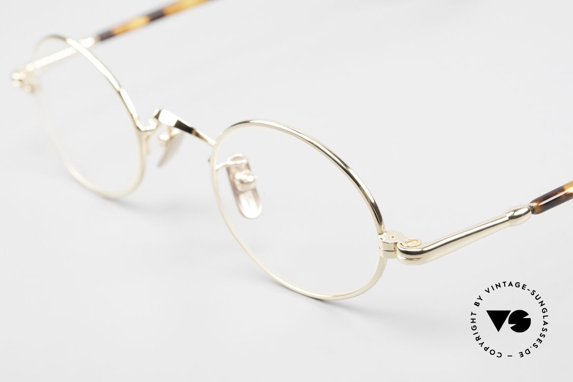 Lunor VA 100 Ovale Lunor Brille Vergoldet, ohne große Logos; stattdessen mit zeitloser Eleganz, Passend für Herren und Damen