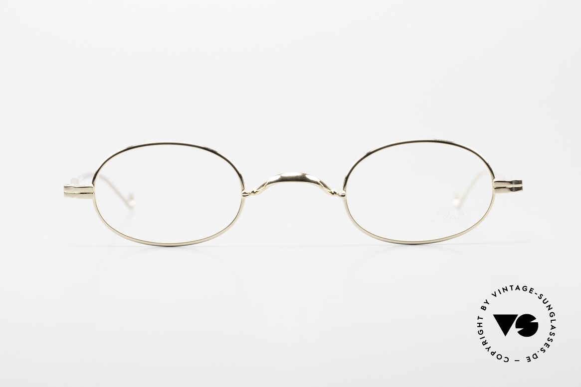 Lunor II 08 Kleine Ovale Brille Vergoldet, kostbare Ausführung: 22kt Gold-Plated (vergoldet), Passend für Herren und Damen