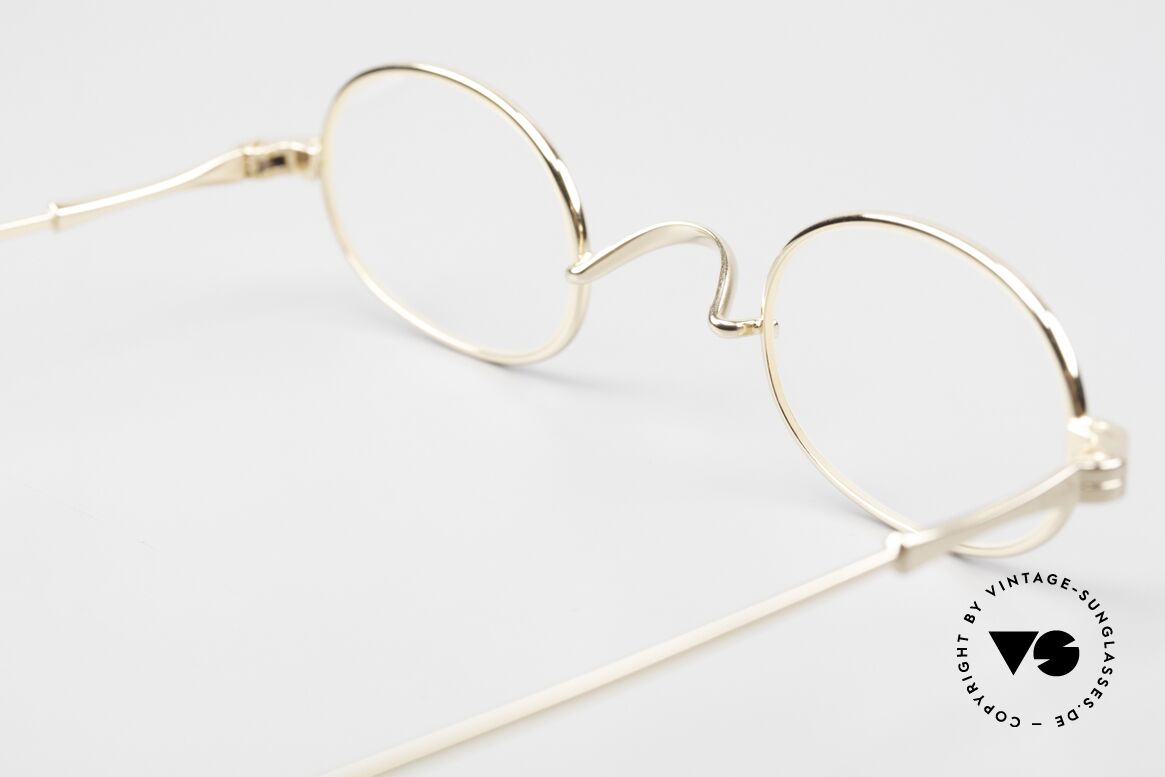 Lunor II 08 Kleine Ovale Brille Vergoldet, Größe: small, Passend für Herren und Damen