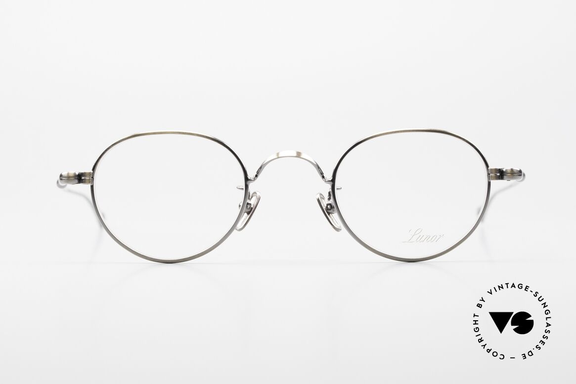 Lunor V 107 Runde Panto Brille Antik Gold, Lunor ist ehrliches Handwerk mit Liebe zum Detail, Passend für Herren und Damen