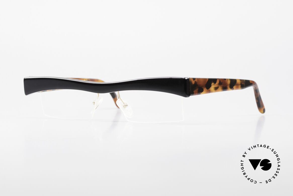 Design Maske Berlin Hamma Kunstvolle Vintage Brille 90er, ungetragenes, flippiges Einzelstück für Maske-Kenner, Passend für Herren