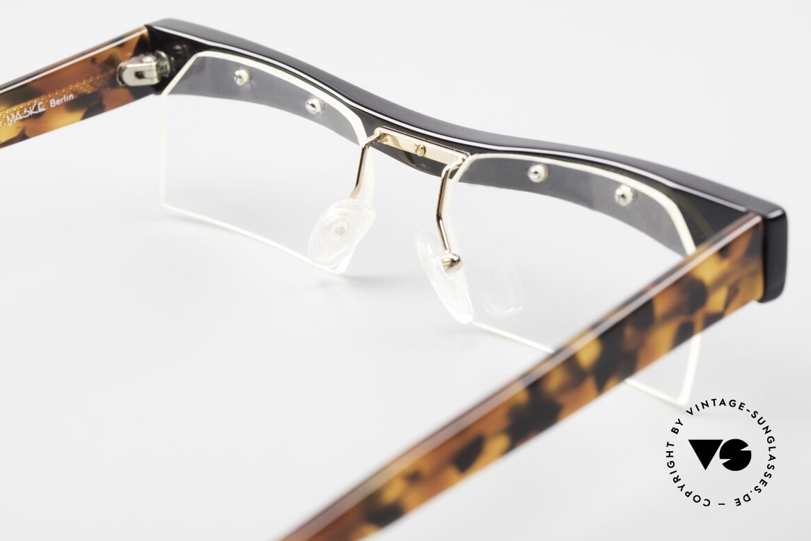 Design Maske Berlin Hamma Kunstvolle Vintage Brille 90er, Größe: large, Passend für Herren