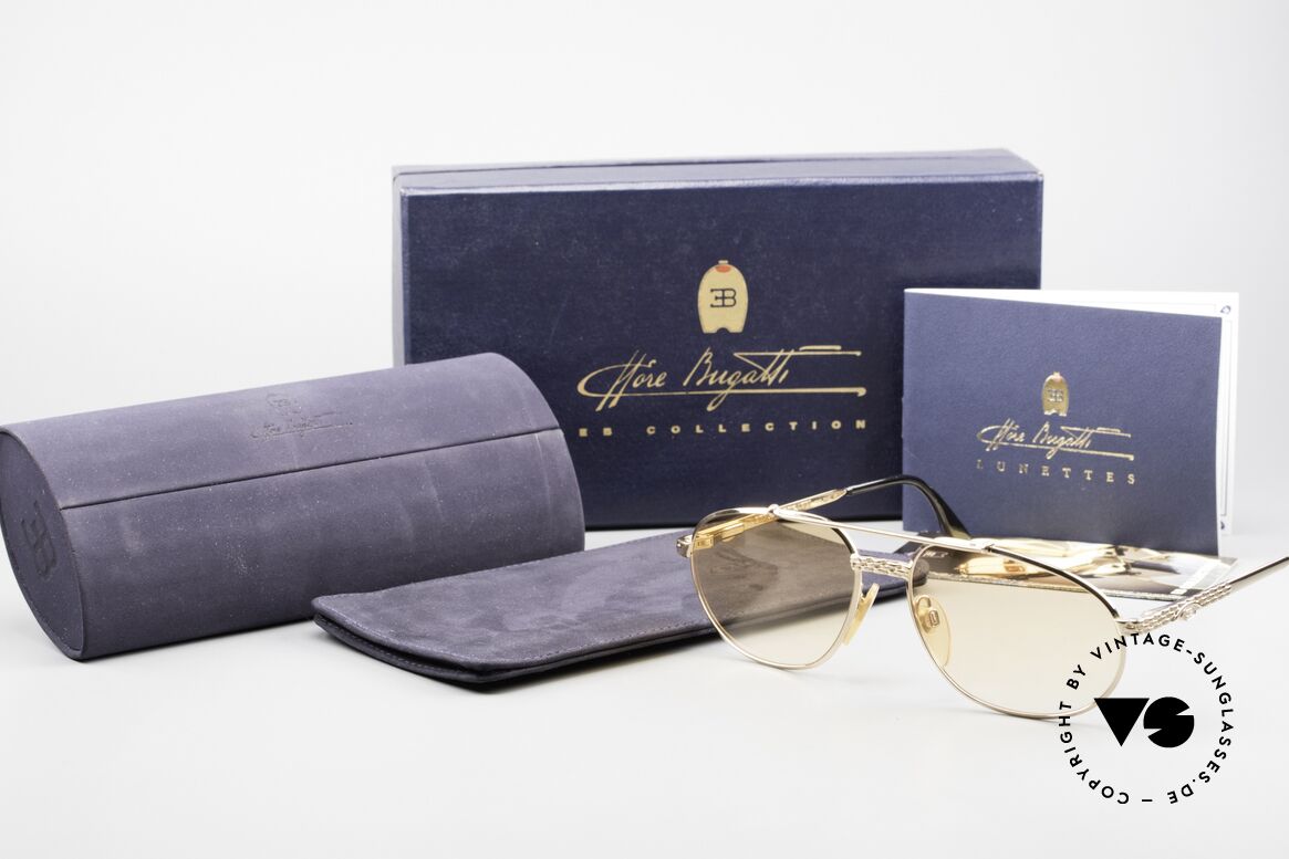 Bugatti EB503 Klassische Luxus Sonnenbrille, Größe: extra large, Passend für Herren