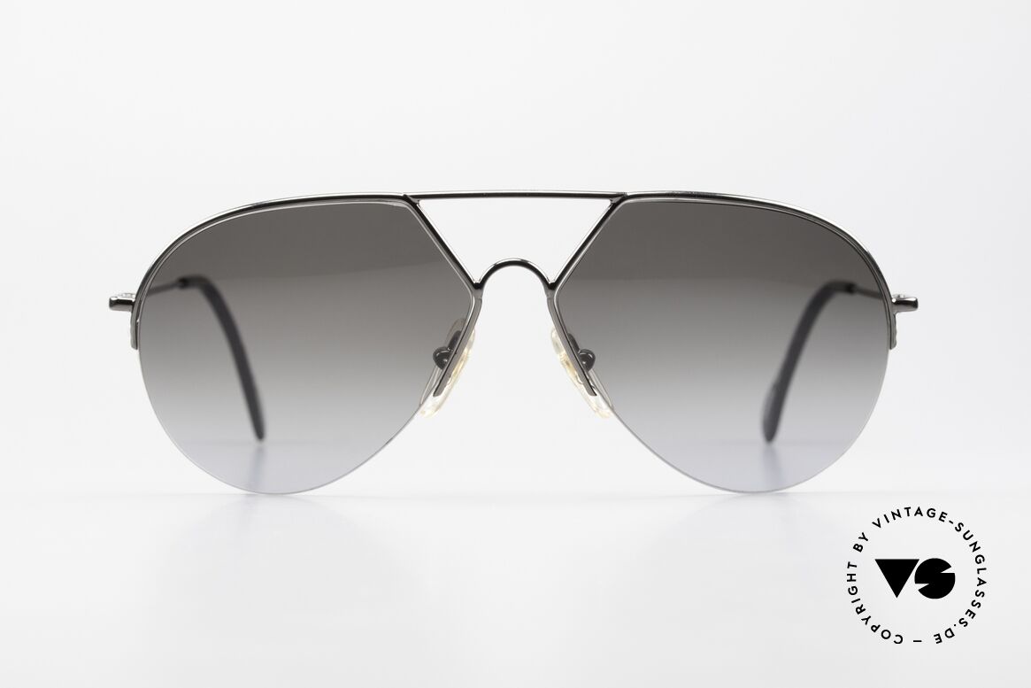 Alpina TR3 Style 80er Herrenbrille Piloten-Stil, halb-rahmenlose Alpina Fassung (ähnlich der TR3), Passend für Herren