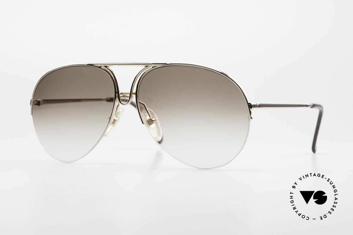 Porsche 5627 Nylor Aviator Sonnenbrille, edle 90er Damen & Herren Designer-Sonnenbrille, Passend für Herren und Damen