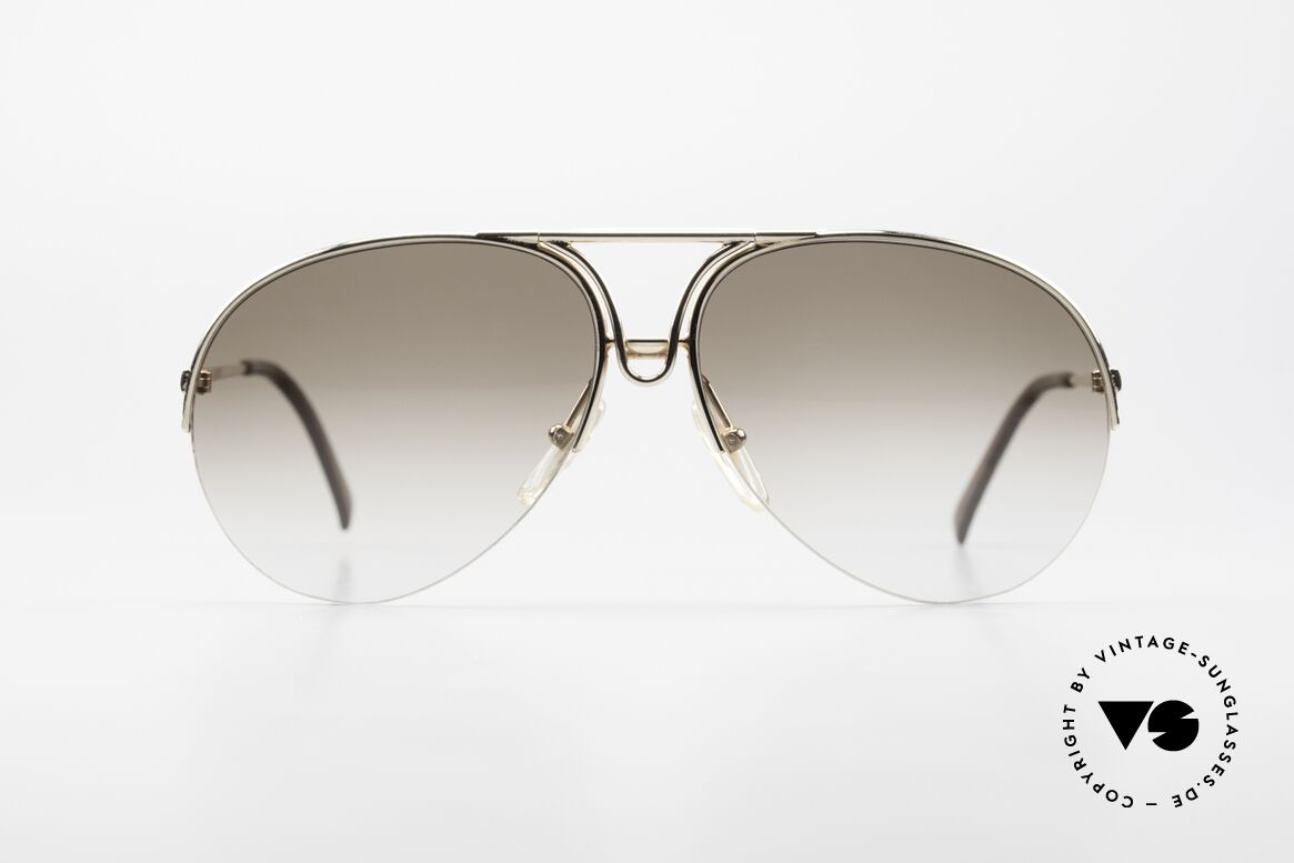 Porsche 5627 Nylor Aviator Sonnenbrille, halb rahmenlos = leicht und hoher Tragekomfort, Passend für Herren und Damen