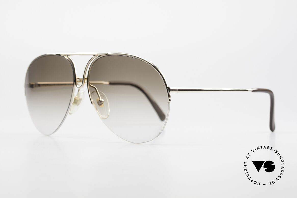 Porsche 5627 Nylor Aviator Sonnenbrille, klassische Pilotenform aus den guten alten Zeiten, Passend für Herren und Damen