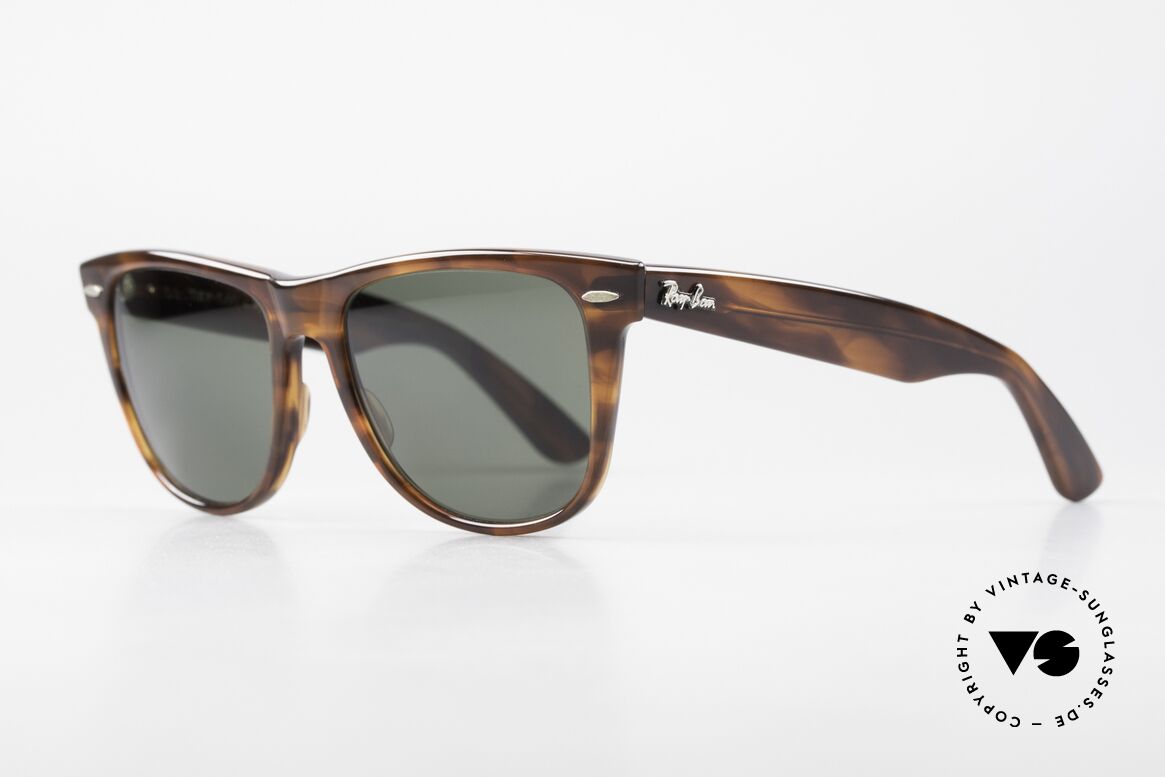 Ray Ban Wayfarer II JFK USA Sonnenbrille B&L, ein altes USA-Original von Bausch & Lomb, Passend für Herren