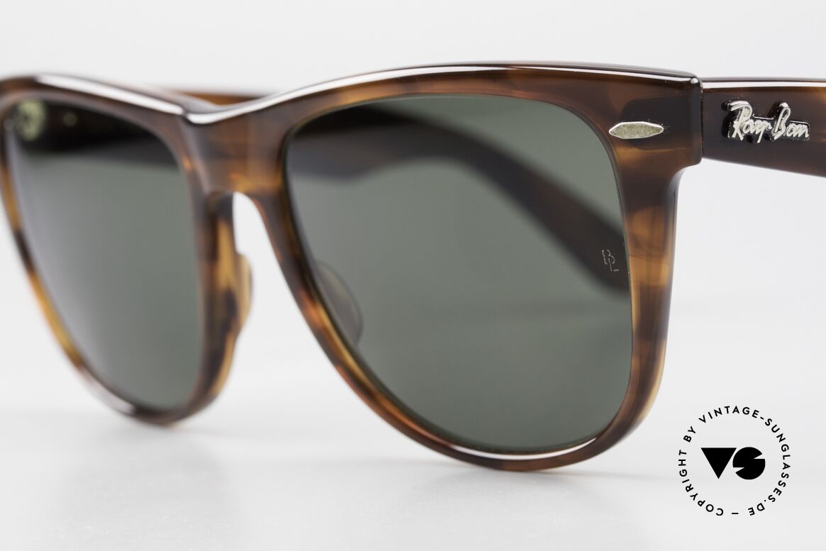 Ray Ban Wayfarer II JFK USA Sonnenbrille B&L, G15 Mineralgläser mit dem legendären B&L, Passend für Herren