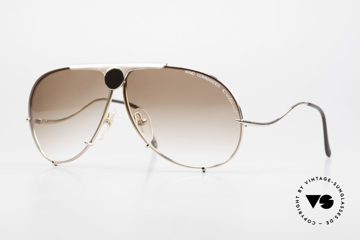 Colani 10-501 Wing Commander Aviator Brille, legendäre 80er Jahre Designerbrille von Luigi Colani, Passend für Herren