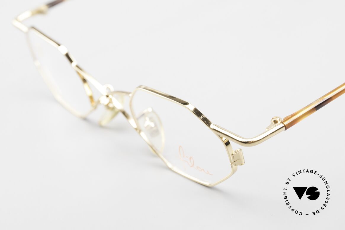Filou 2501 Achteckige Brille mit X Brücke, die unisex Metallfassung ist beliebig verglasbar, Passend für Herren und Damen