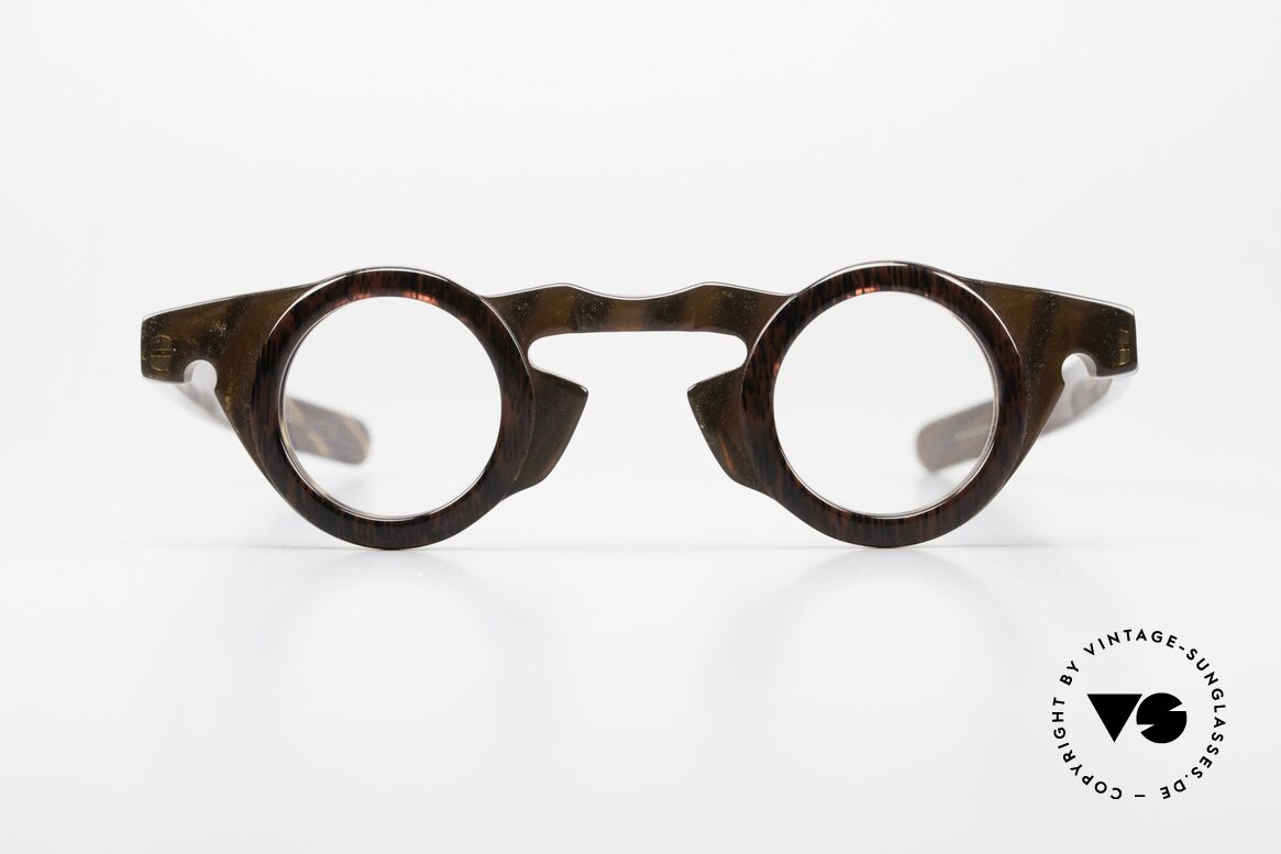 Vidocq Les Halles Runde Vintage Brille 1980er, spektakuläres VIDOCQ Brillen-Design der 1980er Jahre, Passend für Damen