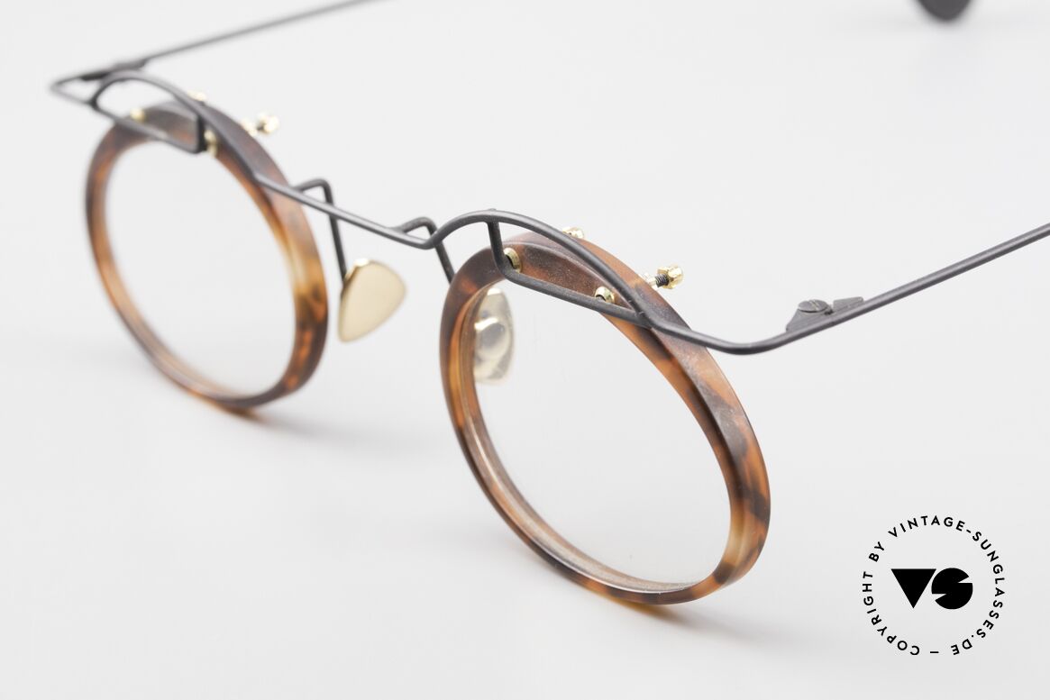 Paul Chiol 06 Kunstvolle Designerbrille 90er, ausschließlich erstklassige Rahmen-Komponenten, Passend für Herren und Damen