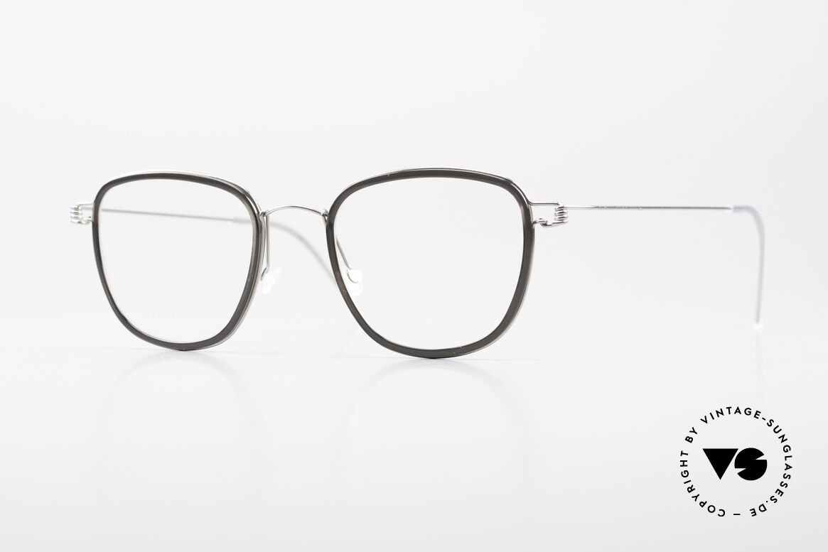 Lindberg Simon Air Titan Rim Titan Brille mit Azetat Inlay, Herrenbrille der LINDBERG Air Titanium Rim Kollektion, Passend für Herren
