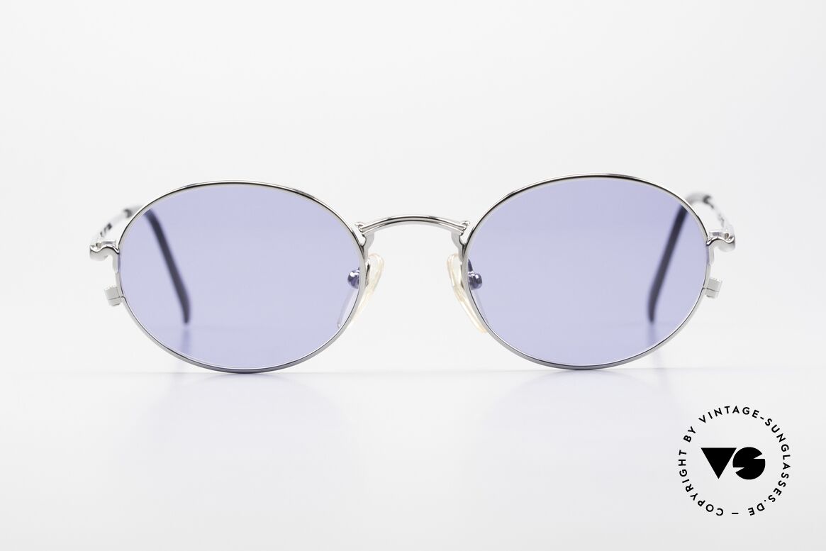 Jean Paul Gaultier 55-3181 Ovale 90er Brille Pure Titanium, schlichte vintage J. P. Gaultier Titan-Sonnenbrille, Passend für Herren und Damen