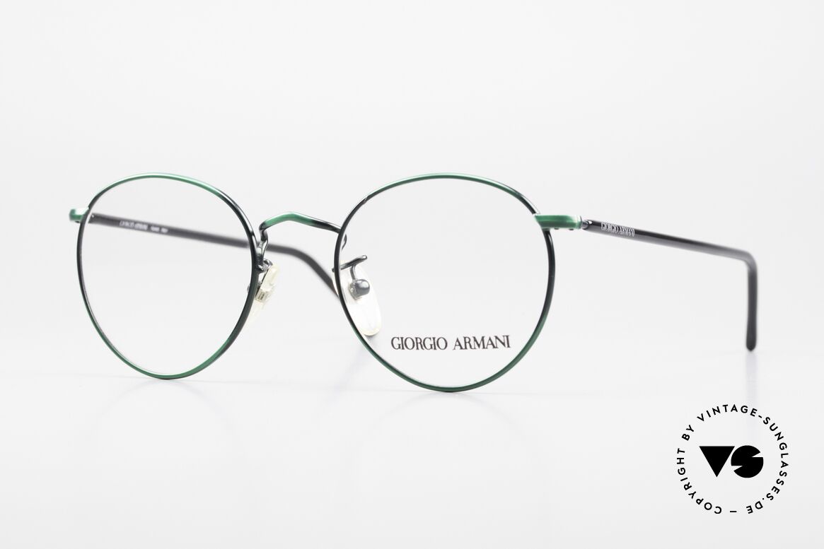 Giorgio Armani 138 Panto Brille Damen & Herren, unisex 80er/90er J. Giorgio Armani DesignerBrille, Passend für Herren und Damen