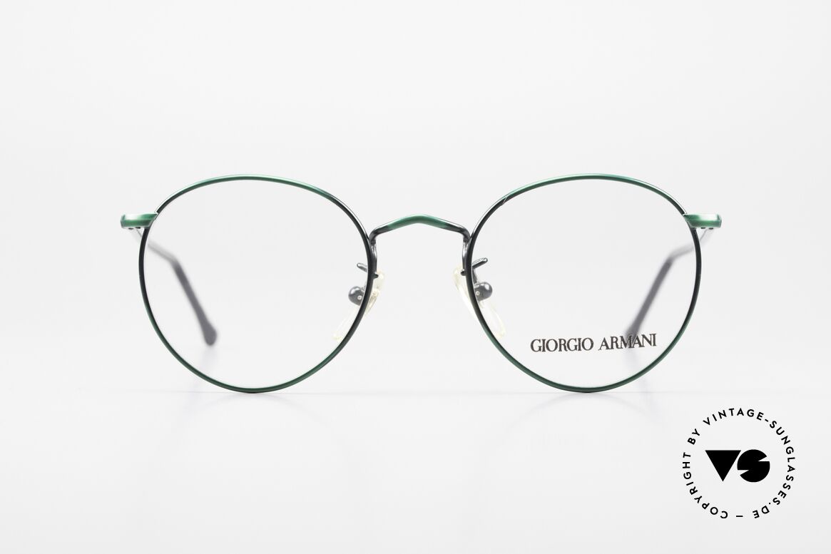 Giorgio Armani 138 Panto Brille Damen & Herren, weltbekannte Panto-Form; ein absoluter Klassiker!, Passend für Herren und Damen