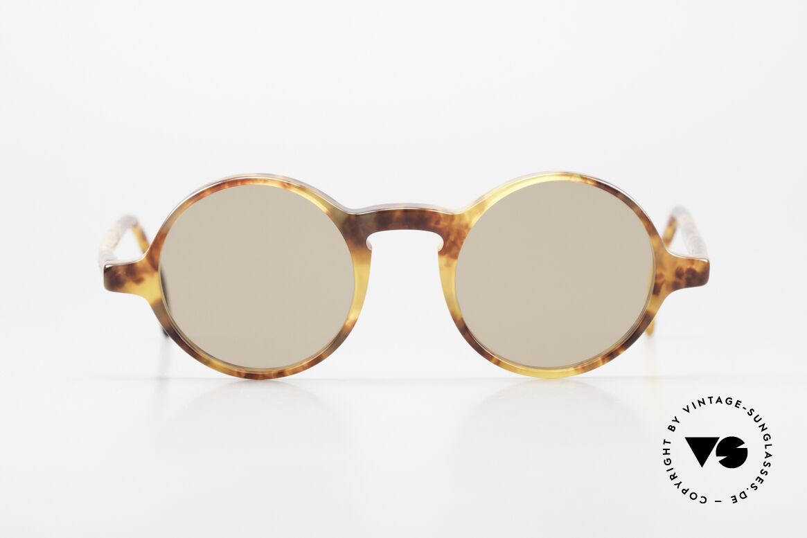 Giorgio Armani 324 Runde 90er GA Sonnenbrille, zeitlose runde Giorgio Armani Designer-Sonnenbrille, Passend für Herren