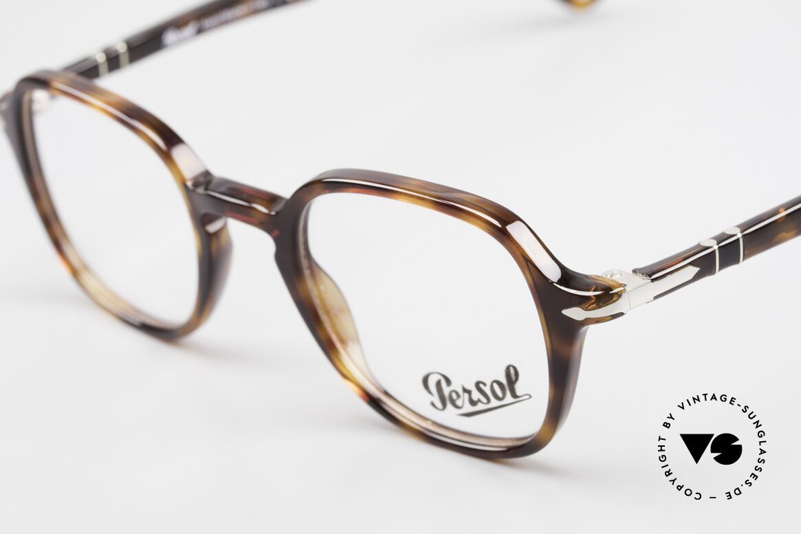 Persol 3142 Designerbrille Eckig Panto, eine Neuauflage der alten Brillen von Persol Ratti, Passend für Herren und Damen