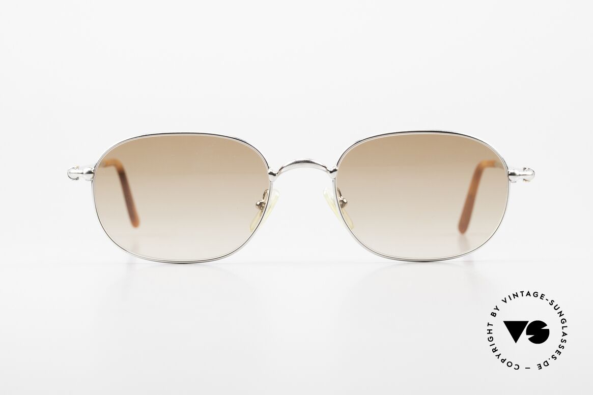 Cartier Vega 90er Luxus Platin Sonnenbrille, Herren-Modell aus der Cartier 'CERCLE FIN' Serie, Passend für Herren