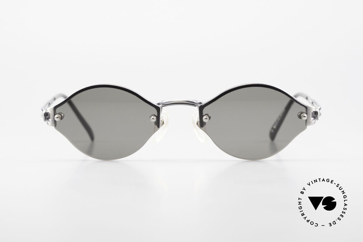 Jean Paul Gaultier 56-7111 Randlose JPG Sonnenbrille 90er, schlichte Randlos-Brille; dennoch markant & originell, Passend für Herren und Damen