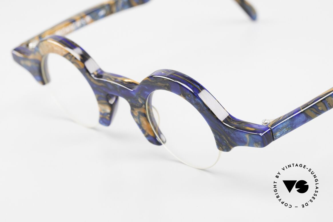 Proksch's A2 Runde 90er Brille Futuristisch, ungetragen (wie alle unsere vintage Fassungen), Passend für Herren und Damen