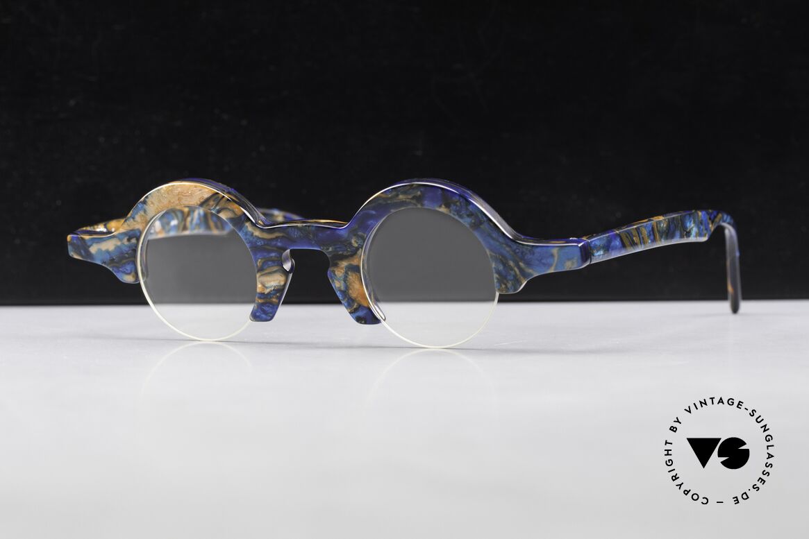 Proksch's A2 Runde 90er Brille Futuristisch, Größe: medium, Passend für Herren und Damen