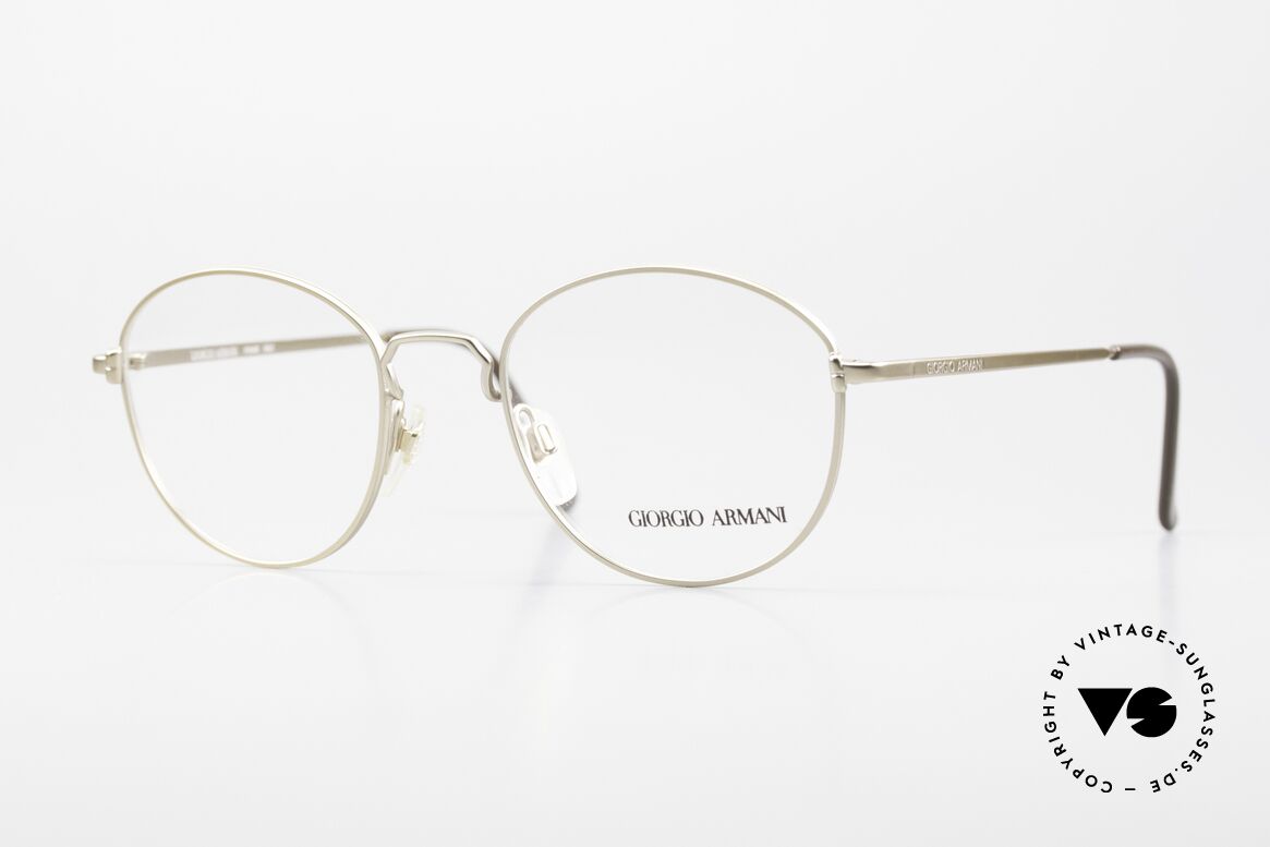 Giorgio Armani 174 Zeitlose Pantobrille 80er Jahre, zeitlose Giorgio Armani Brillenfassung aus den 80ern, Passend für Herren und Damen