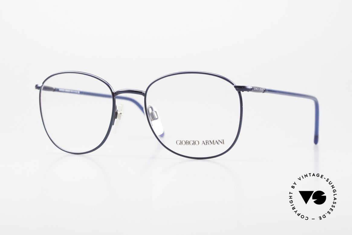 Giorgio Armani 1013 Alte Panto Stil Herrenbrille, alte 80er Pantobrille vom Modedesigner G. Armani, Passend für Herren