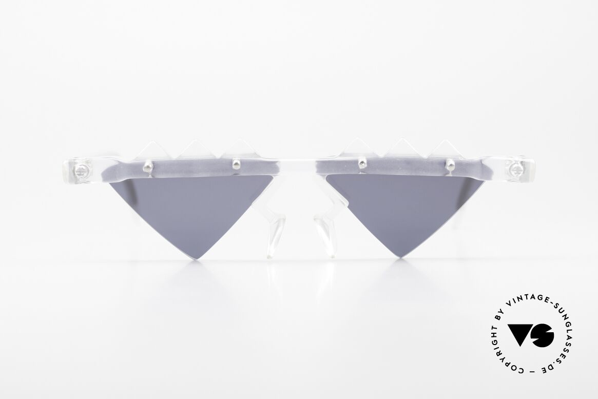 Design Maske Berlin Ethno 3 Verrückte Vintage Brille 90er, verrückte Design Maske Berlin Sonnenbrille von 1995, Passend für Herren und Damen