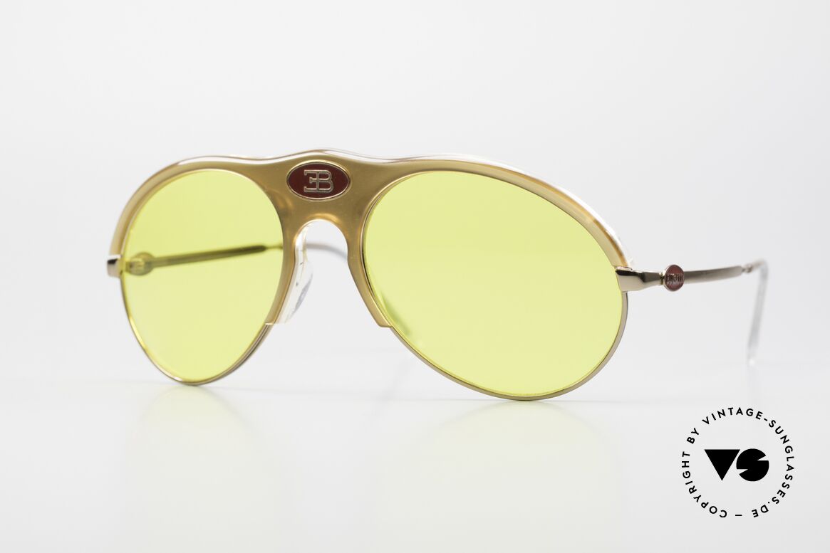 Bugatti 64901 Seltener 70er Bugatti Klassiker, sehr seltene Bugatti VINTAGE Luxus-Sonnenbrille, Passend für Herren