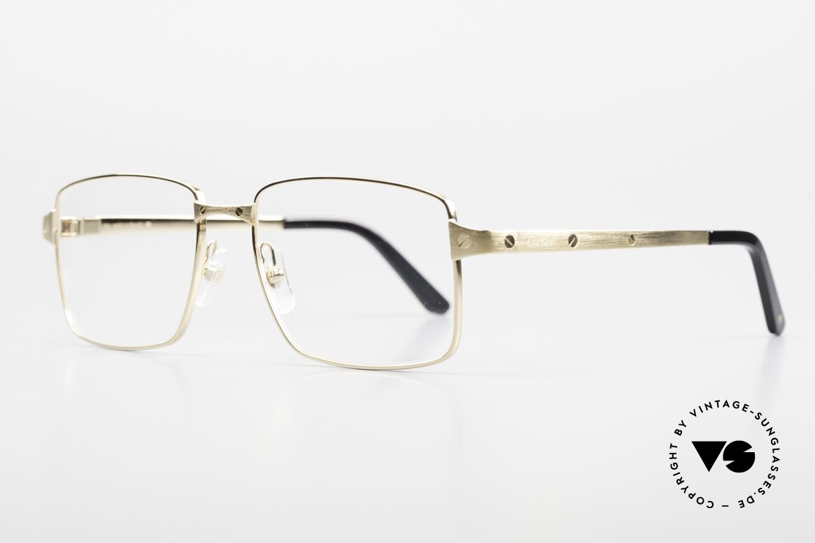 Cartier Core Range CT02030 Klassische Herren Luxusbrille, teures ORIGINAL in scheinbar zeitlosem Design, Passend für Herren
