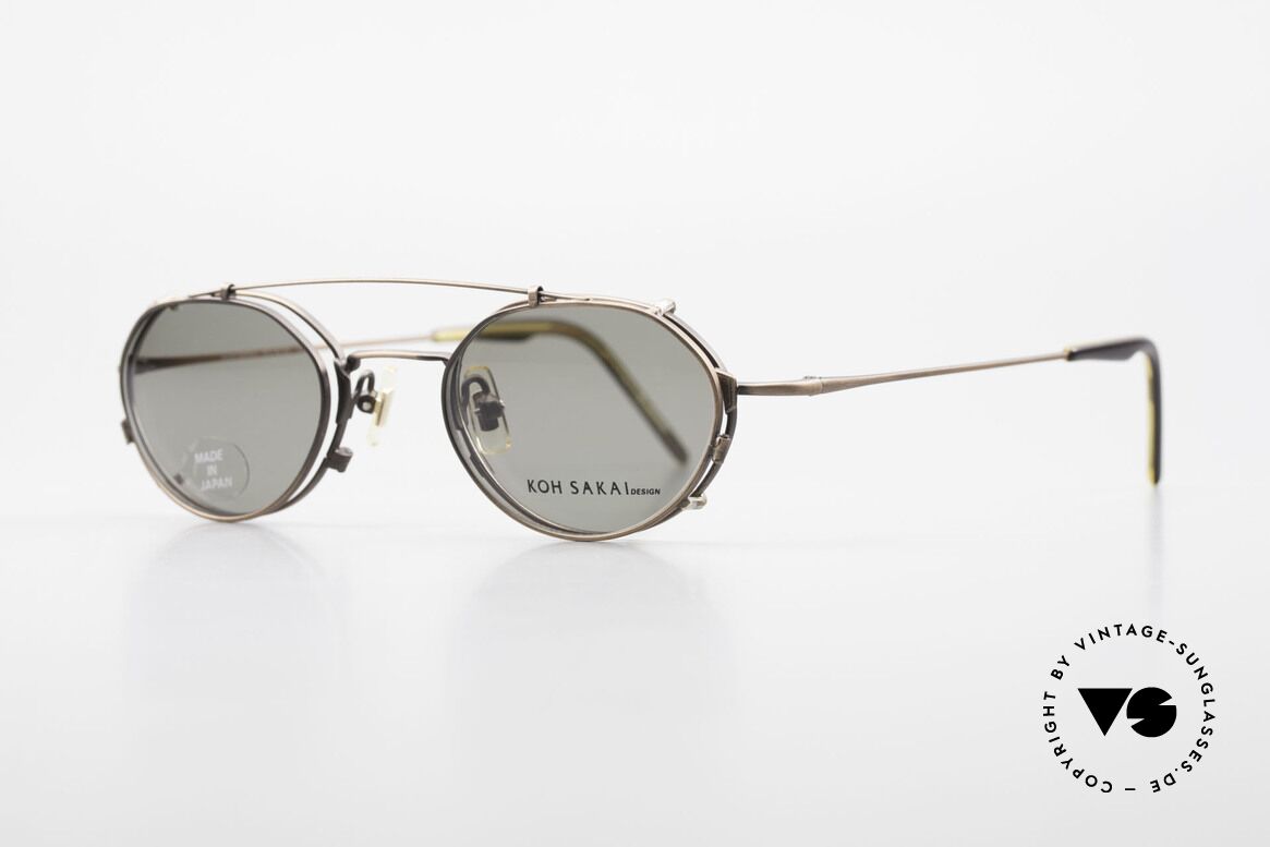 Koh Sakai KS9719 Vintage Brille Damen & Herren, 1997 in Los Angeles designed & in Sabae (JP) produziert, Passend für Herren und Damen