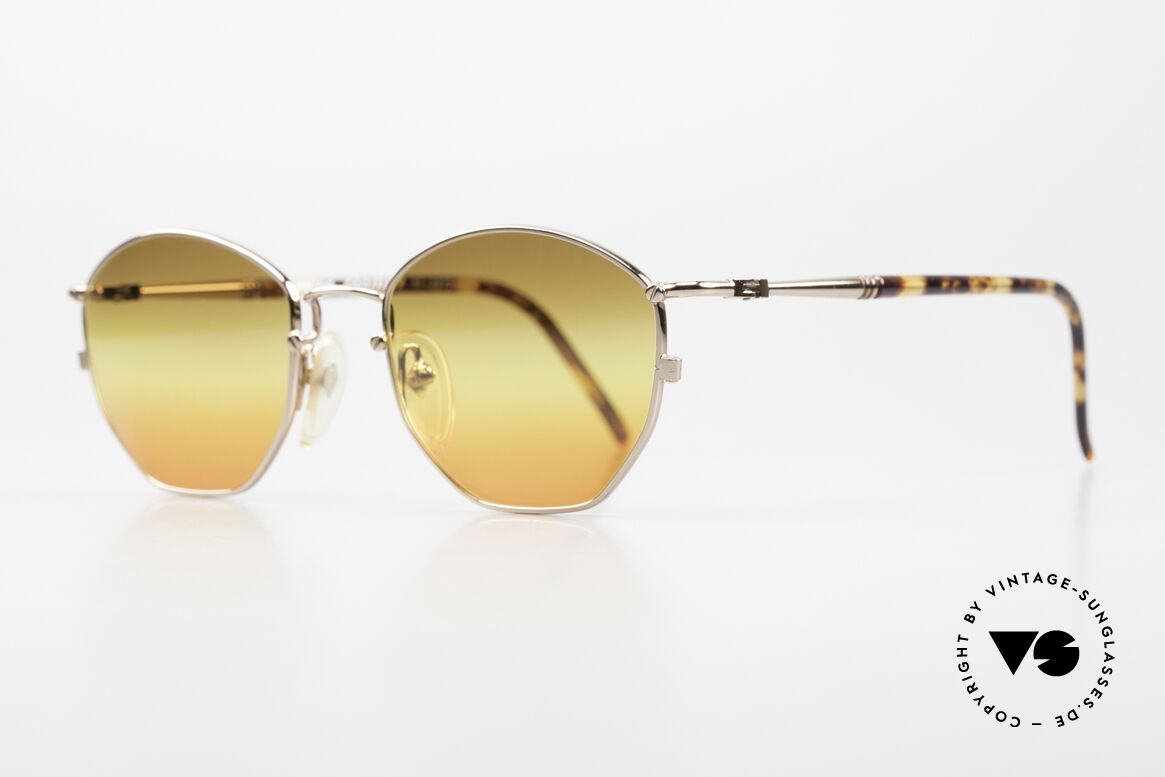Jean Paul Gaultier 57-2273 Rare Vintage Designerbrille, edle Kombination der Formen, Farben & Materialien, Passend für Herren und Damen