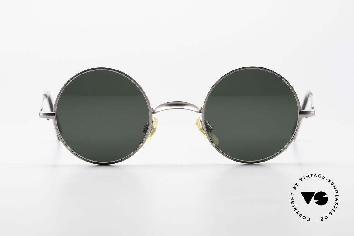 Giorgio Armani EA013 Kleine Runde 90er Sonnenbrille, zeitlose KLEINE, runde vintage Brille von ARMANI, Passend für Herren und Damen