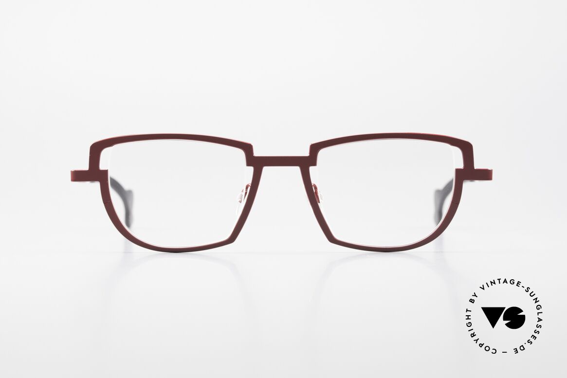 Theo Belgium Modify Damenbrille Rote Designerbrille, vintage Damenbrille von THEO Belgium in dunkelrot, Passend für Damen
