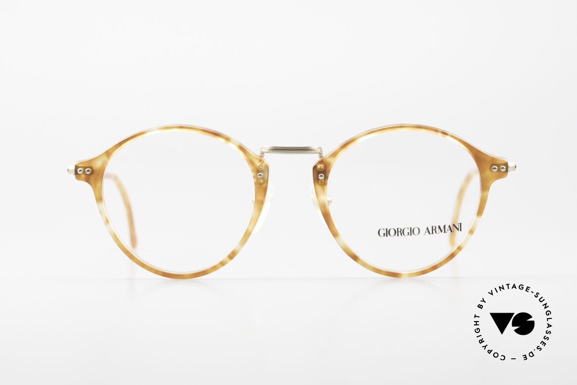 Giorgio Armani 360 Original 90er Brille Panto Stil, zeitlose 90er J. Giorgio Armani Designer-Fassung, Passend für Herren