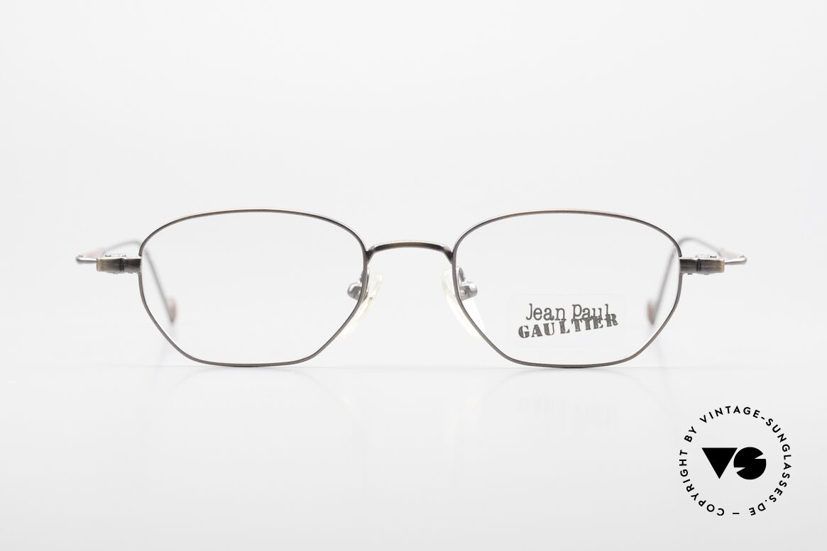 Jean Paul Gaultier 55-8107 90er Vintage Brille Sonnenclip, Größe: large, Passend für Herren und Damen
