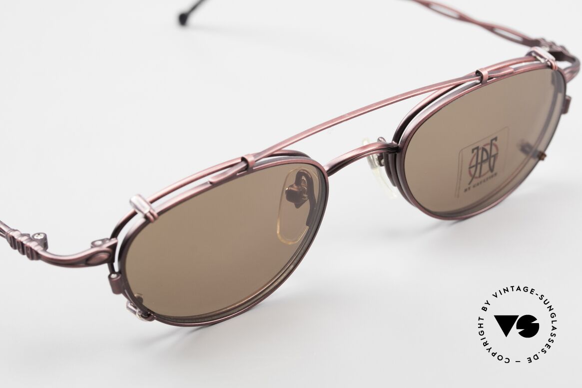 Jean Paul Gaultier 57-0006 Rare Vintage Brille 90er Clip On, ungetragen (wie alle unsere Jean Paul Gaultier Brillen), Passend für Herren und Damen